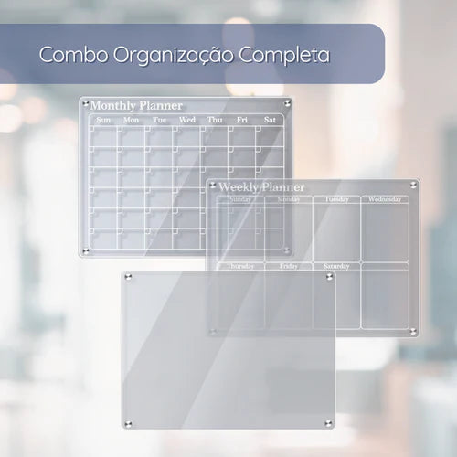 Quadro de Planejamento em Acrílico