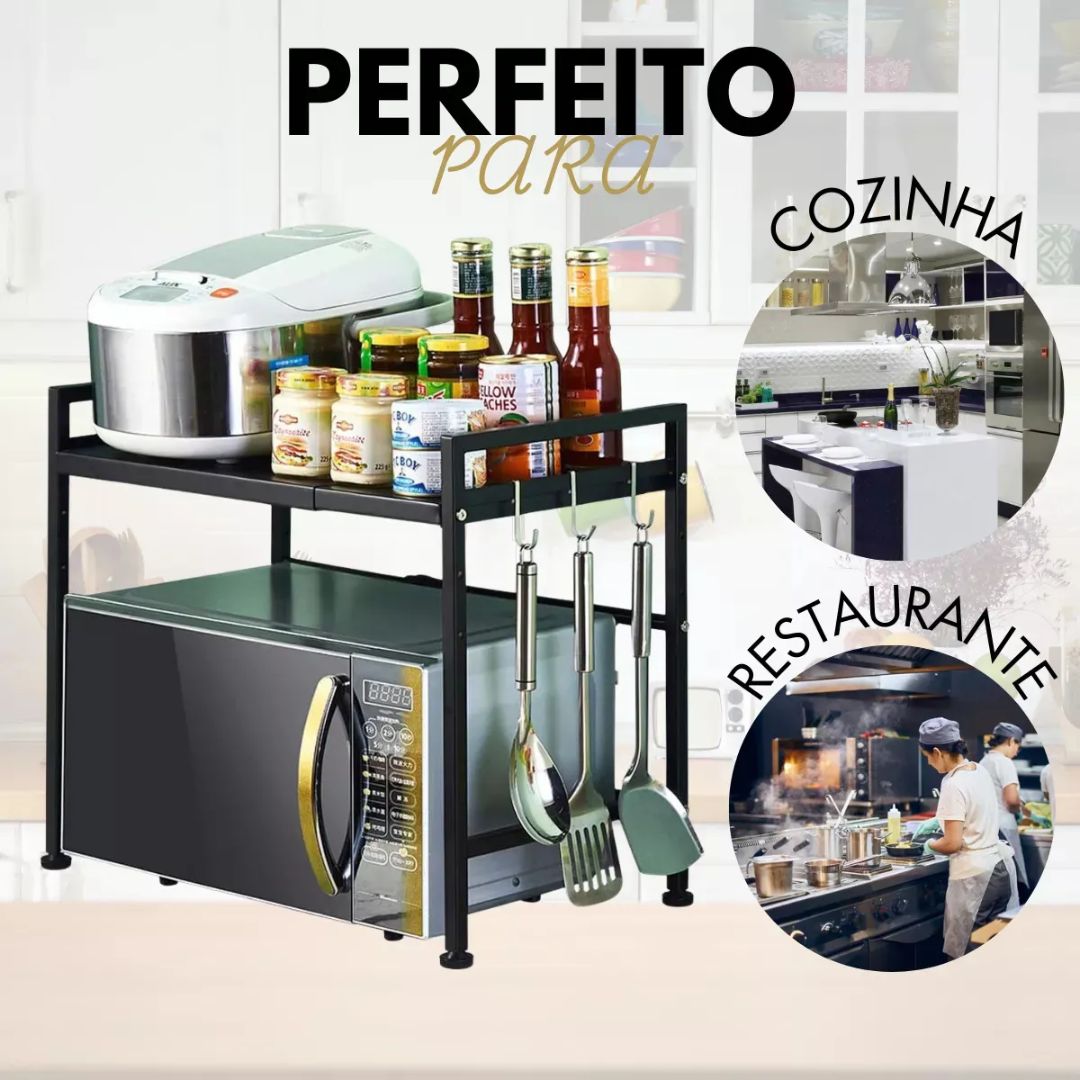 Organizador de Cozinha - Suporte de Microondas