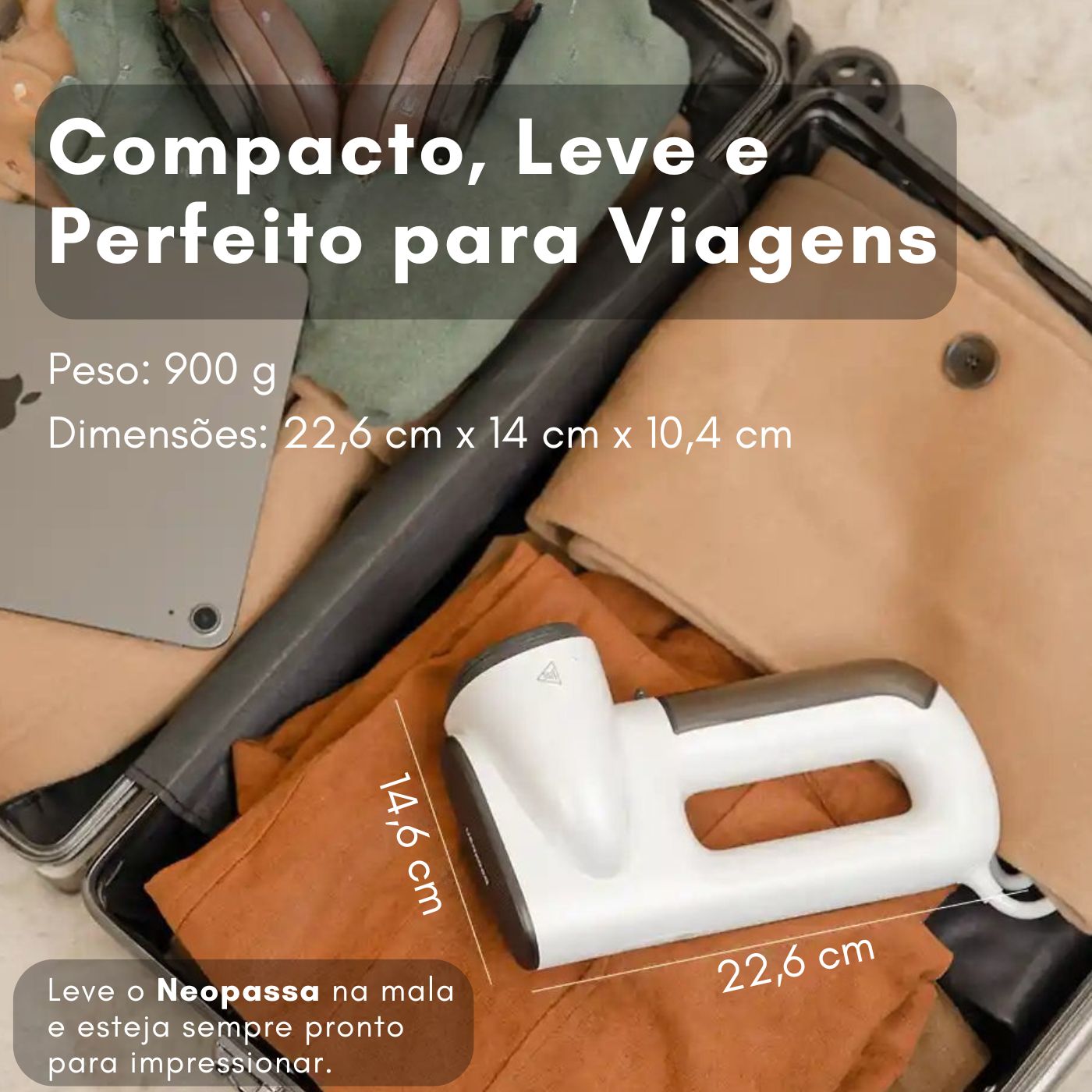 O Ferro a Vapor Portátil que Desamassa Sem Tábua - SteamUp