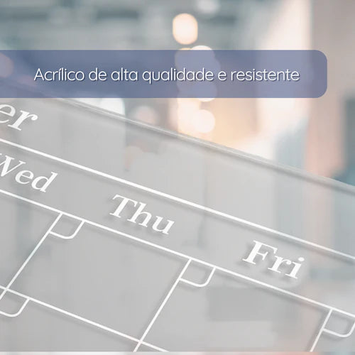 Quadro de Planejamento em Acrílico