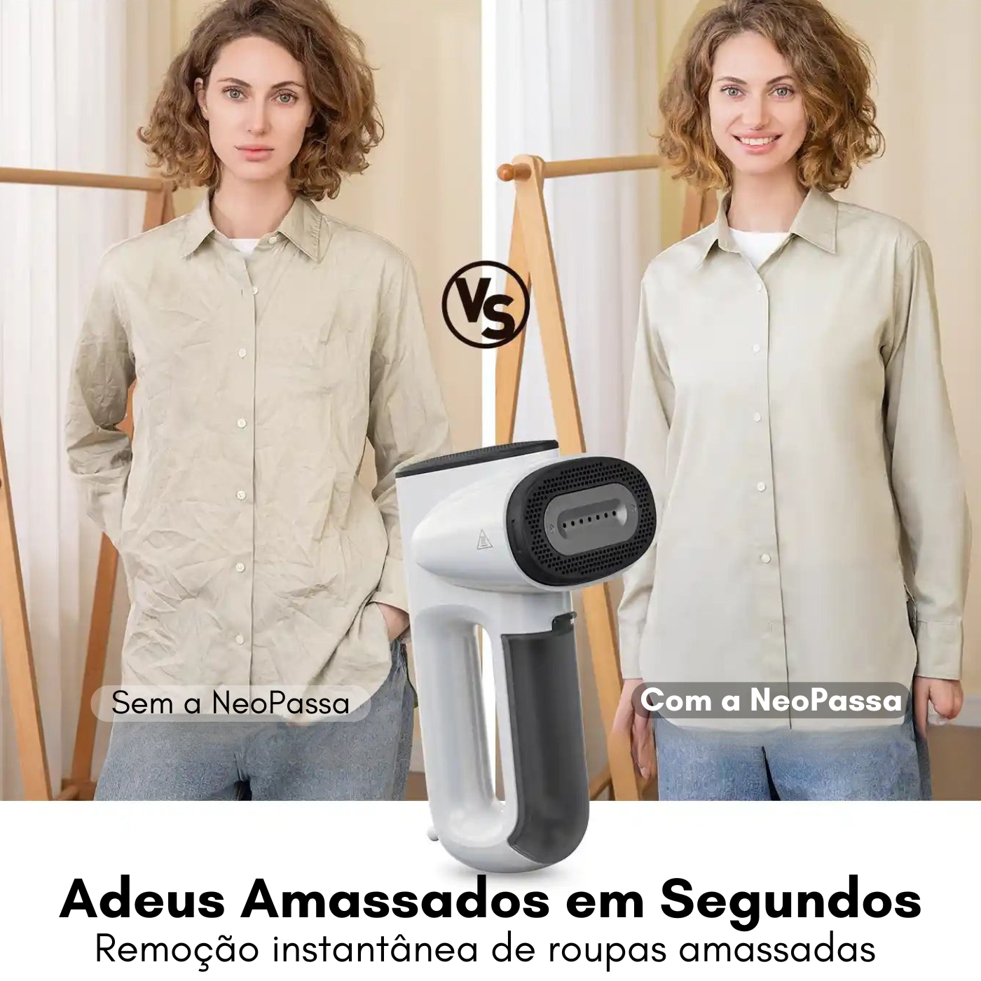 O Ferro a Vapor Portátil que Desamassa Sem Tábua - SteamUp
