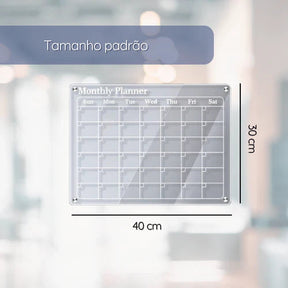 Quadro de Planejamento em Acrílico