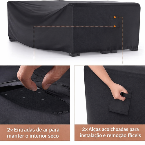 Capa Impermeável para Sofá Externo Contra Chuva e Sol