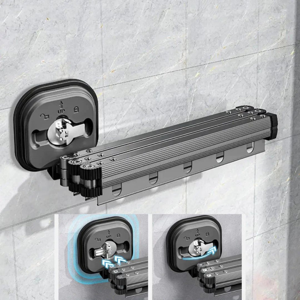 Varal Extensível Dobrável com Ventosa